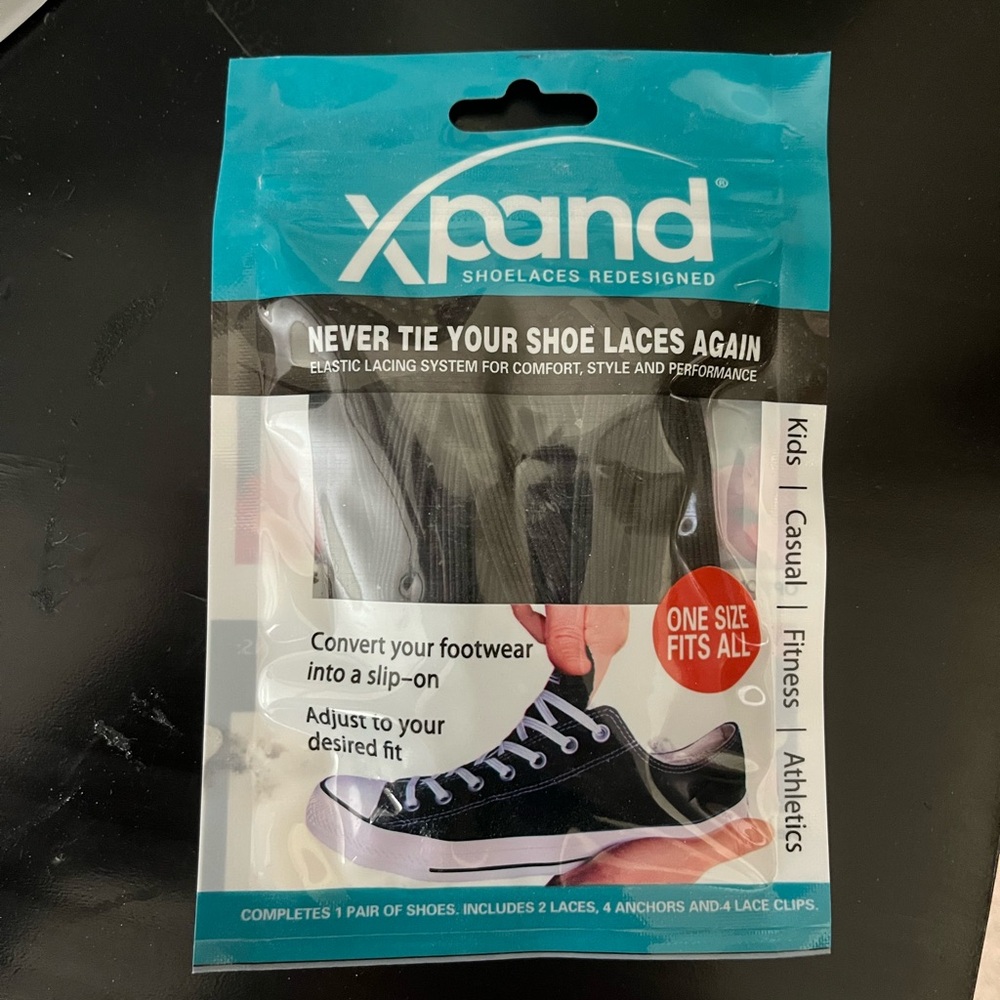 Xpand Elastic Shoelaces - Black
